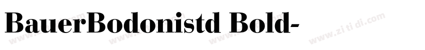 BauerBodonistd Bold字体转换